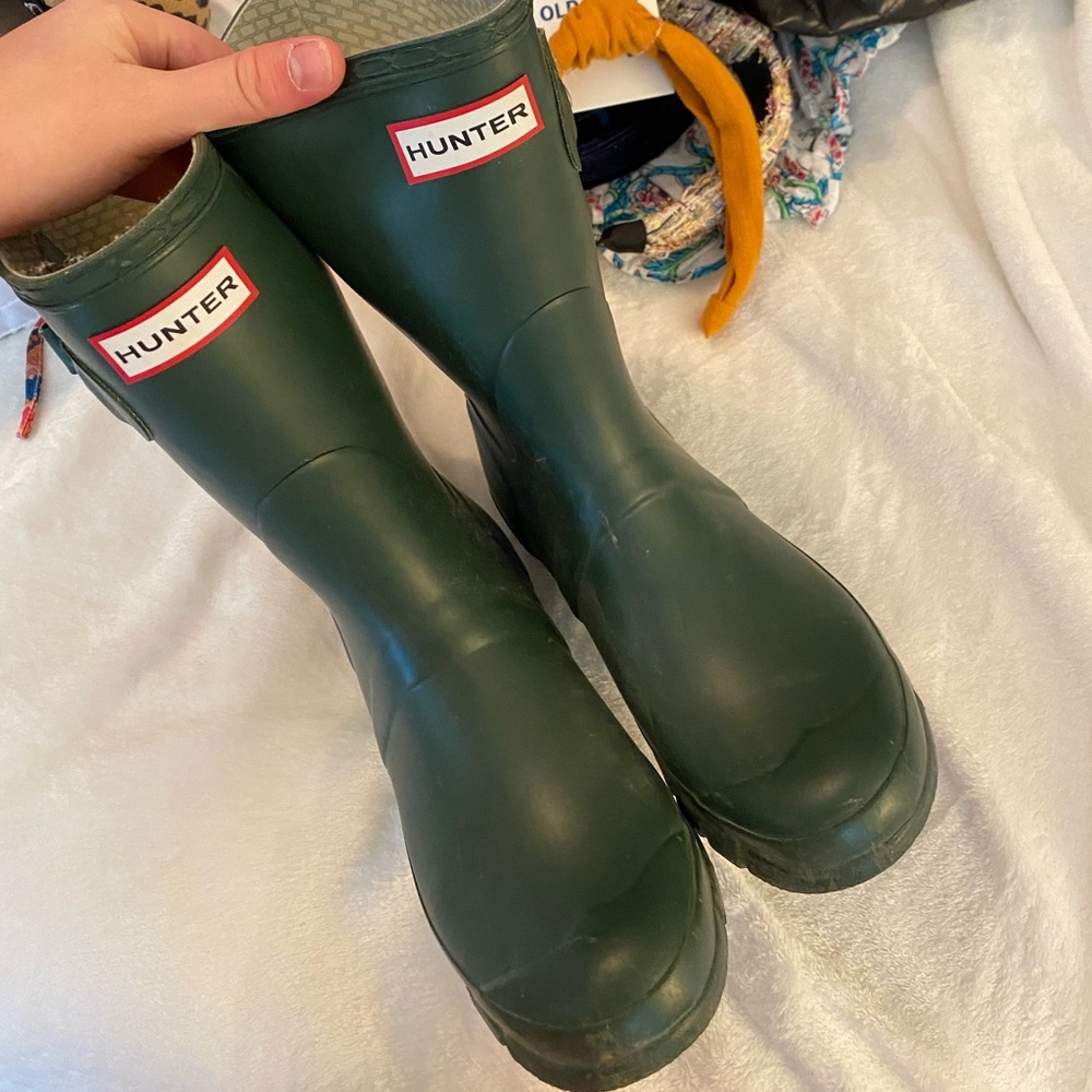 Green Hunter boots